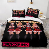 3-Piece Blackpink Cosplay Bedding Set Duvet Cover Sets Bed Sheets - EBuycos