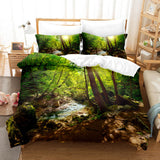 3-Piece Coastal Beach Theme Bedding Sets Duvet Cover Set Bed Sheets - EBuycos