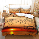 3-Piece Coastal Beach Theme Bedding Sets Duvet Cover Set Bed Sheets - EBuycos