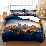 3-Piece Coastal Beach Theme Bedding Sets Duvet Cover Set Bed Sheets - EBuycos