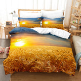 3-Piece Coastal Beach Theme Bedding Sets Duvet Cover Set Bed Sheets - EBuycos