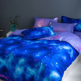 3-Piece Galaxy Sky Bedding Set Duvet Covers Comforter Bed Sheets - EBuycos