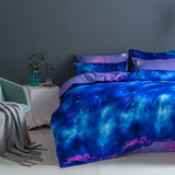 3-Piece Galaxy Sky Bedding Set Duvet Covers Comforter Bed Sheets - EBuycos