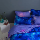 3-Piece Galaxy Sky Bedding Set Duvet Covers Comforter Bed Sheets - EBuycos