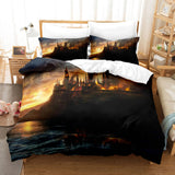 3-Piece Ocean Bedding Set Duvet Cover Set Blue Sea Starfish Bed Sheets - EBuycos