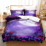 3-Piece Ocean Bedding Set Duvet Cover Set Blue Sea Starfish Bed Sheets - EBuycos