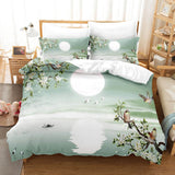3-Piece Ocean Bedding Set Duvet Cover Set Blue Sea Starfish Bed Sheets - EBuycos