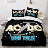 AC DC Cosplay 3 Piece Bedding Set Duvet Covers Comforter Bed Sheets - EBuycos
