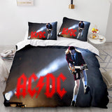AC DC Cosplay 3 Piece Bedding Set Duvet Covers Comforter Bed Sheets - EBuycos