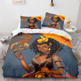 African Girls Cosplay Bedding Sets Duvet Covers Comforter Bed Sheets - EBuycos