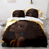 African Girls Cosplay Bedding Sets Duvet Covers Comforter Bed Sheets - EBuycos