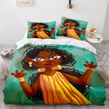 African Girls Cosplay Bedding Sets Duvet Covers Comforter Bed Sheets - EBuycos