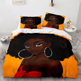 African Girls Cosplay Bedding Sets Duvet Covers Comforter Bed Sheets - EBuycos