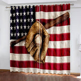 American Flag Curtains Blackout Window Drapes