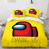 Among Us Cosplay 3 Piece Comforter Bedding Sets Duvet Cover Bed Sheets - EBuycos