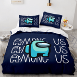 Among Us Cosplay 3 Piece Comforter Bedding Sets Duvet Cover Bed Sheets - EBuycos