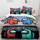 Among Us Cosplay 3 Piece Comforter Bedding Sets Duvet Cover Bed Sheets - EBuycos