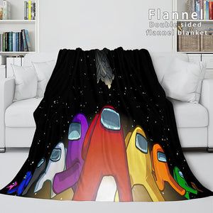 Among Us Soft Flannel Blanket Fleece Throw Blanket Bedding Sets - EBuycos