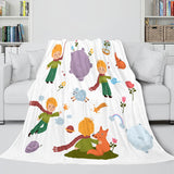 Animal Flower Soft Flannel Fleece Throw Cosplay Blanket Comforter Set - EBuycos
