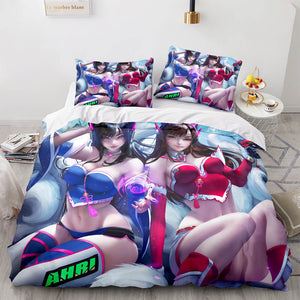 Anime Cute Girls Cosplay Comforter Bedding Sets Duvet Cover Bed Sheets - EBuycos