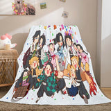 Demon Slayer Flannel Fleece Throw Blanket - EBuycos
