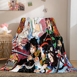 Demon Slayer Flannel Fleece Throw Blanket - EBuycos