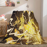 Demon Slayer Flannel Fleece Throw Blanket - EBuycos