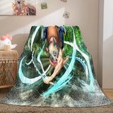 Demon Slayer Flannel Fleece Throw Blanket - EBuycos
