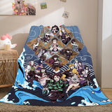 Demon Slayer Flannel Fleece Throw Blanket - EBuycos