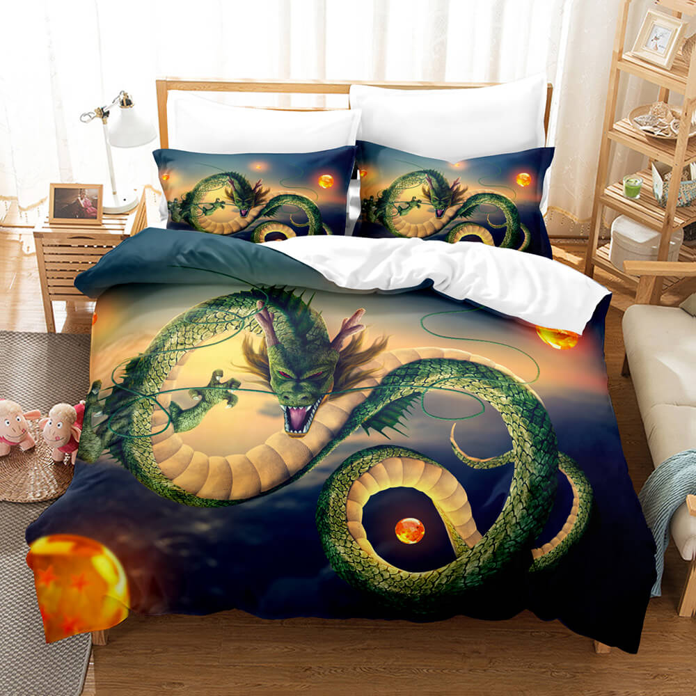 Anime Dragon Ball Bedding Sets Quilt Duvet Cover Bed Sheets Home Decor - EBuycos