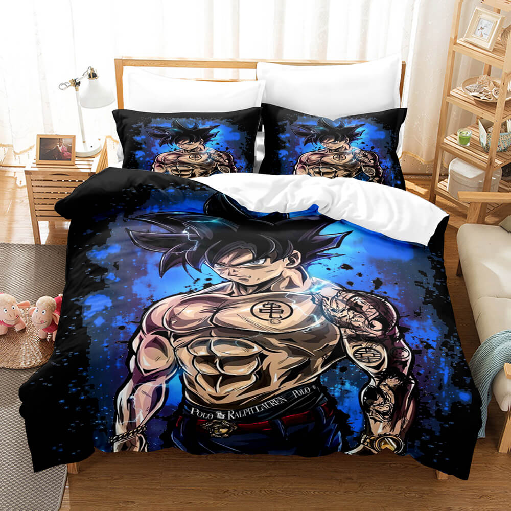 Anime Dragon Ball Bedding Sets Quilt Duvet Cover Bed Sheets Home Decor - EBuycos