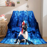 Anime Fairy Tail Flannel Caroset Throw Cosplay Blanket Comforter Set - EBuycos