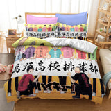 Anime Haikyuu Cosplay Bedding Set Quilt Duvet Covers Bed Sheets Sets - EBuycos