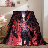Anime Jujutsu Kaisen Flannel Throw Cosplay Blanket Comforter Set - EBuycos