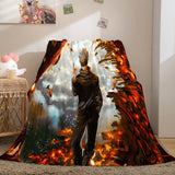 Anime Jujutsu Kaisen Flannel Throw Cosplay Blanket Comforter Set - EBuycos