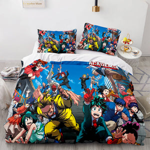 Anime My Hero Academia Bedding Set Cosplay Quilt Cover Without Filler