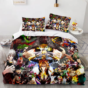 Anime My Hero Academia Bedding Set Cosplay Quilt Cover Without Filler