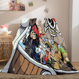 Anime ONE PIECE Cosplay Flannel Blanket Fleece Throw Blanket Sets - EBuycos