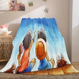 Anime ONE PIECE Cosplay Soft Flannel Fleece Throw Blanket Bedding Sets - EBuycos