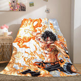 Anime ONE PIECE Cosplay Soft Flannel Fleece Throw Blanket Bedding Sets - EBuycos