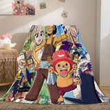 Anime ONE PIECE Cosplay Soft Flannel Fleece Throw Blanket Bedding Sets - EBuycos