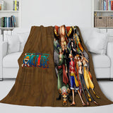 Anime ONE PIECE Throw Flannel Fleece Blanket Soft Cozy Bedding Sets - EBuycos