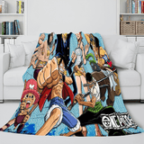 Anime One Piece Straw Hat Pirates Super Soft Flannel Throw Bed Blanket - EBuycos