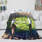 Anime Your Name Cosplay Flannel Blanket Throw Comforter Bedding Sets - EBuycos