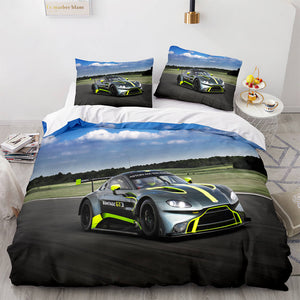 Aston Martin Car Cosplay Comforter Bedding Set Duvet Covers Bed Sheets - EBuycos