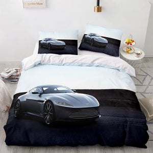 Aston Martin Car Cosplay Comforter Bedding Set Duvet Covers Bed Sheets - EBuycos
