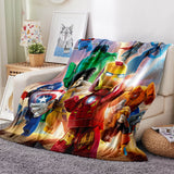 Avengers Blanket Flannel Throw Room Decoration