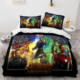 Avengers Cosplay Bedding Set Duvet Cover Comforter Bed Sheets - EBuycos