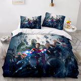 Avengers Cosplay Bedding Set Duvet Cover Comforter Bed Sheets - EBuycos