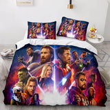 Avengers Cosplay Bedding Set Duvet Cover Comforter Bed Sheets - EBuycos